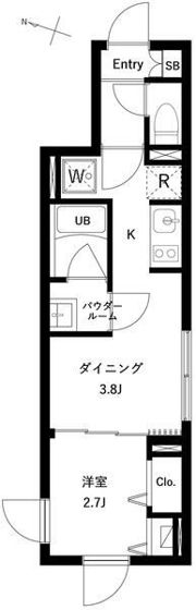 WHARF大井町westの間取り画像