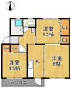 高峰コーポの間取り画像