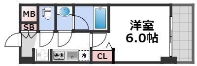 gm難波ウエストD.C.の間取り画像