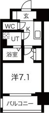 レジュールアッシュ梅田北の間取り画像