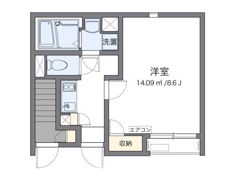 クレイノ茂木2の間取り画像