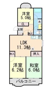 メゾン呉羽の里の間取り画像