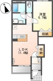 シャトレーゼ・Aの間取り画像