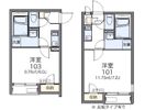 レオネクストコンフォート汐入Ⅱの間取り画像