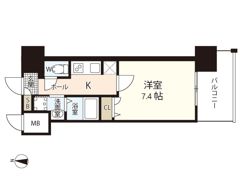 S－RESIDENCE国泰寺町一丁目の間取り画像
