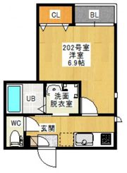 GRANDTIC 東雲本町Ⅱの間取り画像