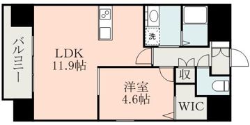 elcia新町の間取り画像