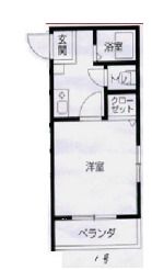 HU岩屋ハイツの間取り画像