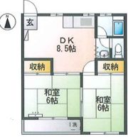 コーポ大矢の間取り画像