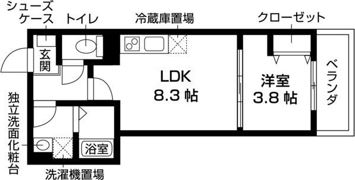 フォレ山科の間取り画像
