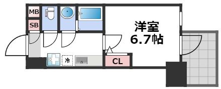 セレニテ日本橋ミラクの間取り画像