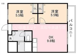 ドミールサニー丹生の間取り画像