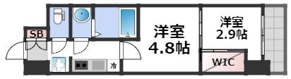 セレニテ難波グランデシュッドの間取り画像