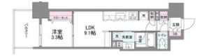 シーズンフラッツ南森町PREMIERの間取り画像