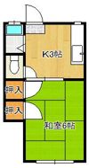 ハイツ中井の間取り画像