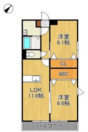 MDIプラデラフィーネ行橋駅の間取り画像
