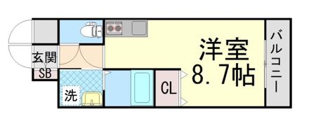 アクアラフォレ豊中の間取り画像