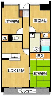 サンシティ小倉東の間取り画像