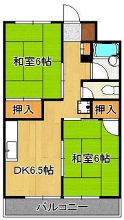 アルバトラモント古前の間取り画像