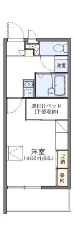レオパレスよしけんⅢの間取り画像