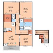 Garden House A・B棟の間取り画像