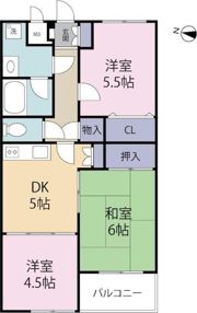 ヒルズふじみ野の間取り画像