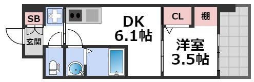 Dimora難波の間取り画像