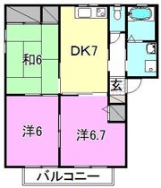 レプラコーン和泉Aの間取り画像