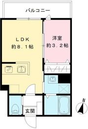 ハーモニー二葉の間取り画像