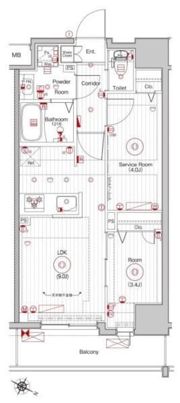 メイクスWアート横浜関内の間取り画像