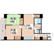 シャルム二日町の間取り画像