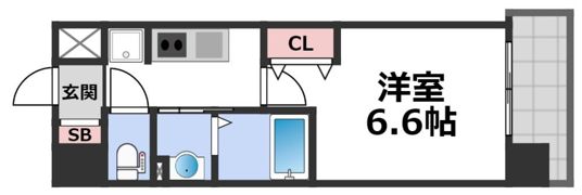 アドバンス大阪城東ブロードの間取り画像