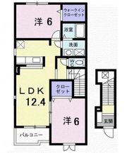 アプリコット Cの間取り画像