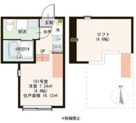 ZEN GARDEN APARTMENTの間取り画像