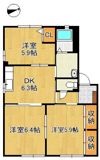 ソレイユドミール溝堀A棟の間取り画像