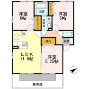 エルフローラBの間取り画像
