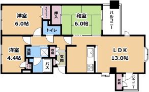 TIARA大津の間取り画像