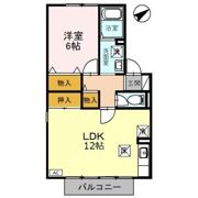 グランドール渡辺 Bの間取り画像