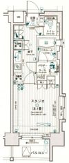 日神デュオステージ板橋駅前の間取り画像