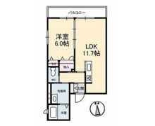 ベレオ西川の間取り画像