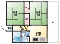 川村第二コ－ポの間取り画像