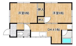 竹内貸家 2の間取り画像