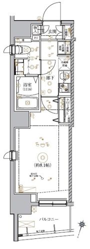 RELUXIA門前仲町の間取り画像