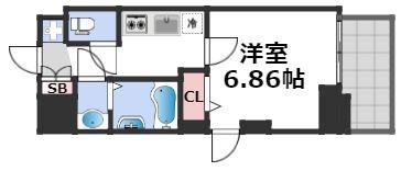 フォーリアライズ難波シエロの間取り画像