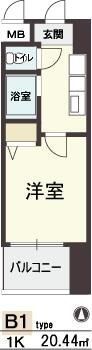 HOPE CITY天神橋の間取り画像
