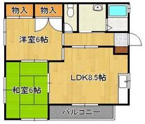 コーポ梶原の間取り画像