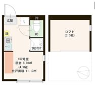 ハーモニーテラス仲宿Ⅱの間取り画像