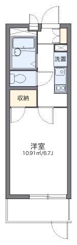 レオパレスヴィラ曽根Cの間取り画像