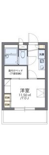 レオパレスMARUKITAⅢの間取り画像