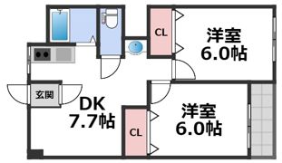 セレッソ新深江の間取り画像